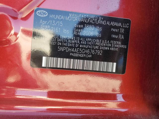 Photo 11 VIN: 5NPDH4AE5GH676792 - HYUNDAI ELANTRA SE 