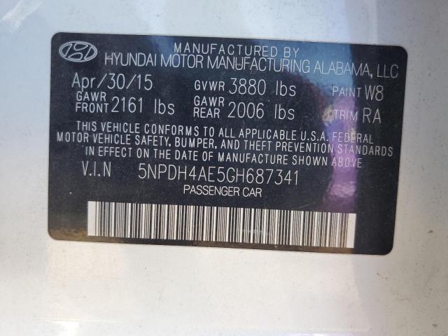 Photo 11 VIN: 5NPDH4AE5GH687341 - HYUNDAI ELANTRA 