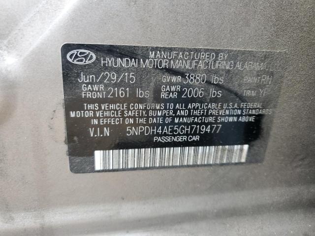 Photo 11 VIN: 5NPDH4AE5GH719477 - HYUNDAI ELANTRA 