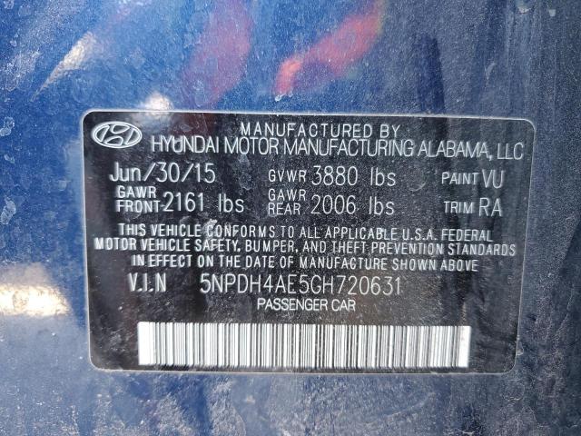 Photo 11 VIN: 5NPDH4AE5GH720631 - HYUNDAI ELANTRA SE 