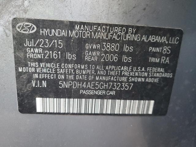 Photo 11 VIN: 5NPDH4AE5GH732357 - HYUNDAI ELANTRA SE 