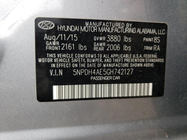 Photo 11 VIN: 5NPDH4AE5GH742127 - HYUNDAI ELANTRA SE 