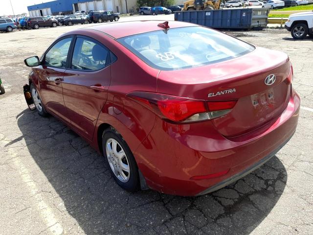 Photo 2 VIN: 5NPDH4AE5GH748011 - HYUNDAI ELANTRA SE 