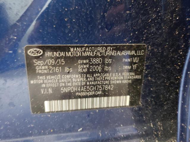 Photo 9 VIN: 5NPDH4AE5GH757842 - HYUNDAI ELANTRA SE 