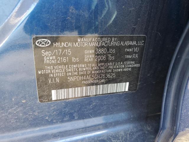 Photo 12 VIN: 5NPDH4AE5GH763625 - HYUNDAI ELANTRA 