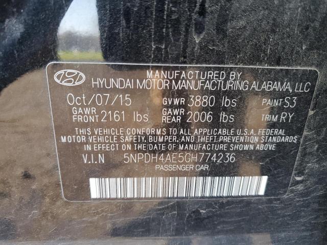 Photo 9 VIN: 5NPDH4AE5GH774236 - HYUNDAI ELANTRA SE 