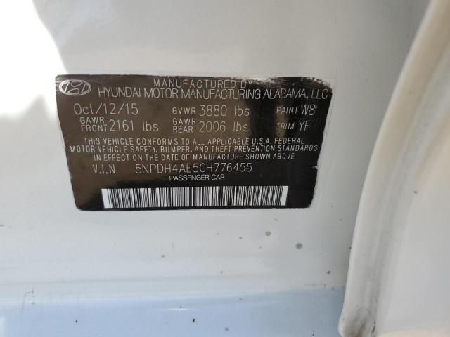 Photo 9 VIN: 5NPDH4AE5GH776455 - HYUNDAI ELANTRA SE 