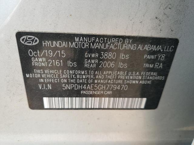 Photo 11 VIN: 5NPDH4AE5GH779470 - HYUNDAI ELANTRA SE 