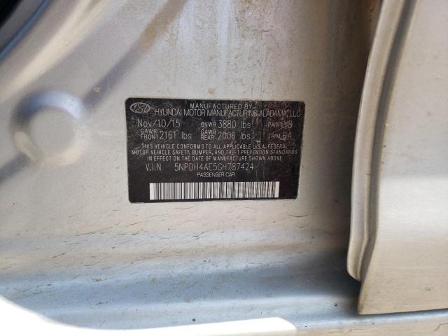 Photo 9 VIN: 5NPDH4AE5GH787424 - HYUNDAI ELANTRA SE 