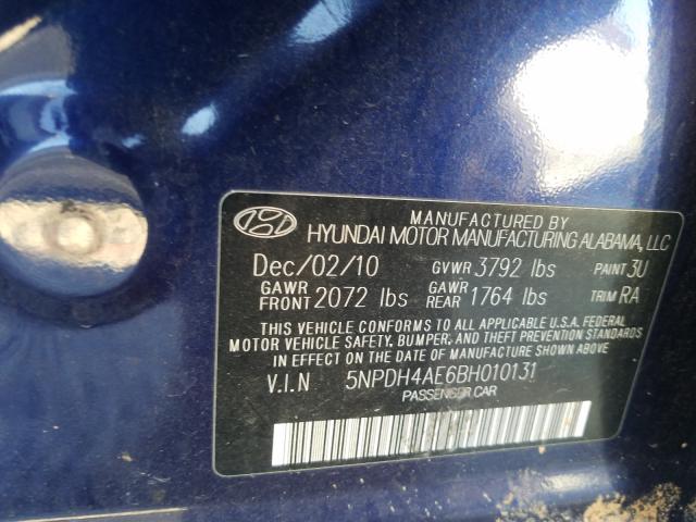 Photo 9 VIN: 5NPDH4AE6BH010131 - HYUNDAI ELANTRA GL 