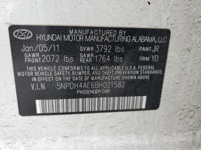 Photo 12 VIN: 5NPDH4AE6BH021582 - HYUNDAI ELANTRA 