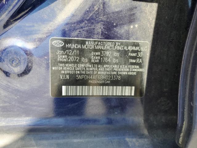 Photo 11 VIN: 5NPDH4AE6BH023378 - HYUNDAI ELANTRA 