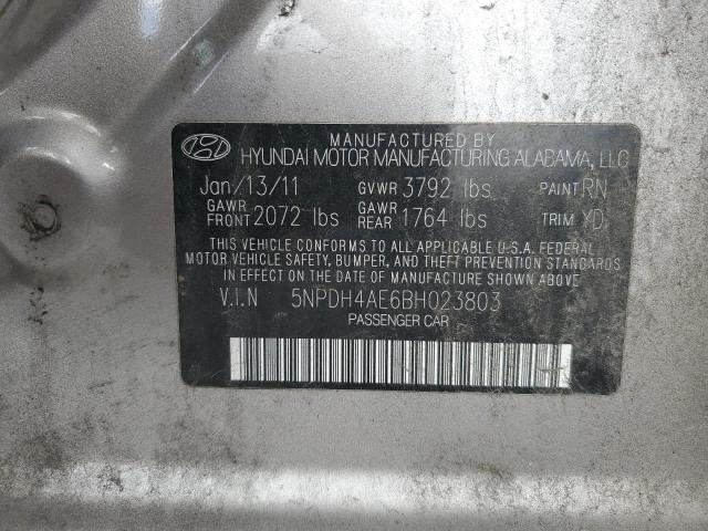 Photo 11 VIN: 5NPDH4AE6BH023803 - HYUNDAI ELANTRA GL 