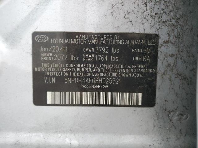 Photo 11 VIN: 5NPDH4AE6BH025521 - HYUNDAI ELANTRA 