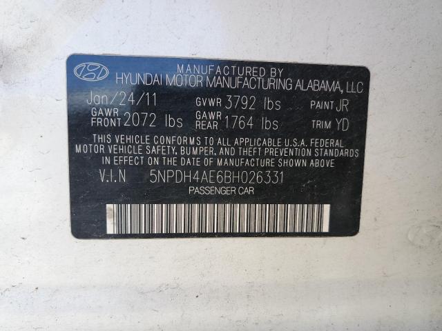 Photo 11 VIN: 5NPDH4AE6BH026331 - HYUNDAI ELANTRA 