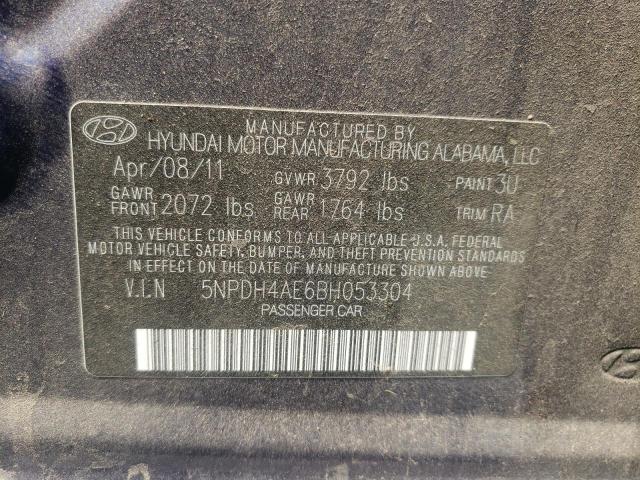 Photo 9 VIN: 5NPDH4AE6BH053304 - HYUNDAI ELANTRA GL 