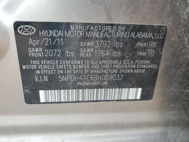 Photo 11 VIN: 5NPDH4AE6BH059037 - HYUNDAI ELANTRA 