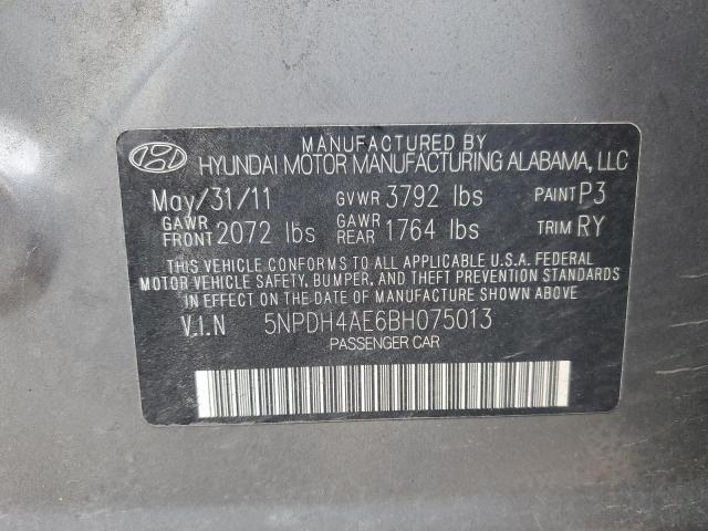 Photo 11 VIN: 5NPDH4AE6BH075013 - HYUNDAI ELANTRA GL 