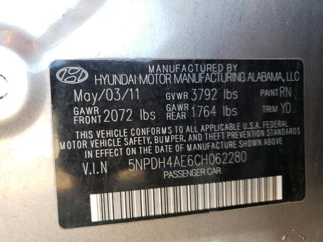 Photo 12 VIN: 5NPDH4AE6CH062280 - HYUNDAI ELANTRA GL 