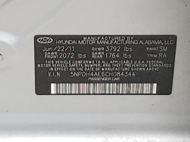 Photo 11 VIN: 5NPDH4AE6CH084344 - HYUNDAI ELANTRA GL 