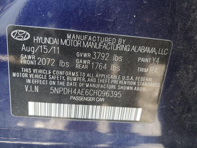 Photo 11 VIN: 5NPDH4AE6CH096395 - HYUNDAI ELANTRA GL 