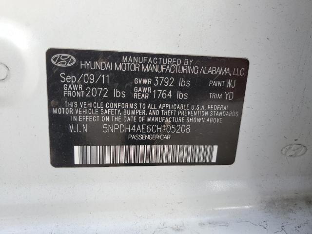 Photo 12 VIN: 5NPDH4AE6CH105208 - HYUNDAI ELANTRA GL 