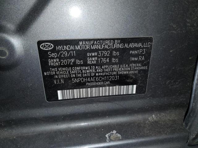 Photo 11 VIN: 5NPDH4AE6CH112031 - HYUNDAI ELANTRA 