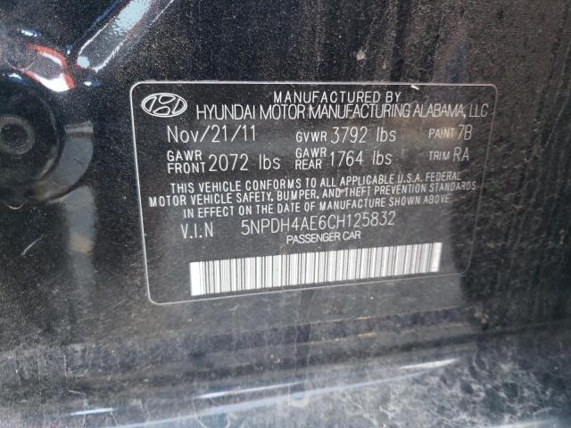 Photo 11 VIN: 5NPDH4AE6CH125832 - HYUNDAI ELANTRA GL 