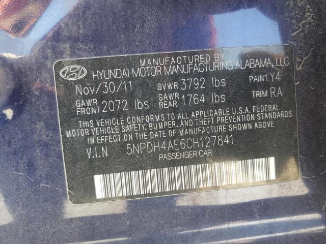 Photo 11 VIN: 5NPDH4AE6CH127841 - HYUNDAI ELANTRA 