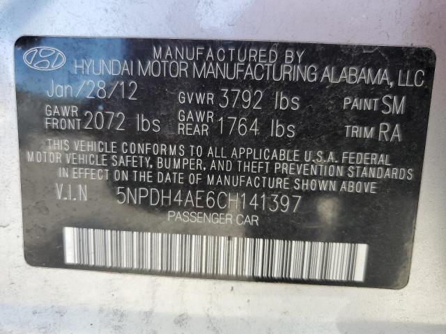 Photo 11 VIN: 5NPDH4AE6CH141397 - HYUNDAI ELANTRA 