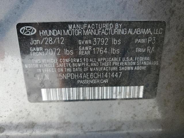 Photo 9 VIN: 5NPDH4AE6CH141447 - HYUNDAI ELANTRA GL 