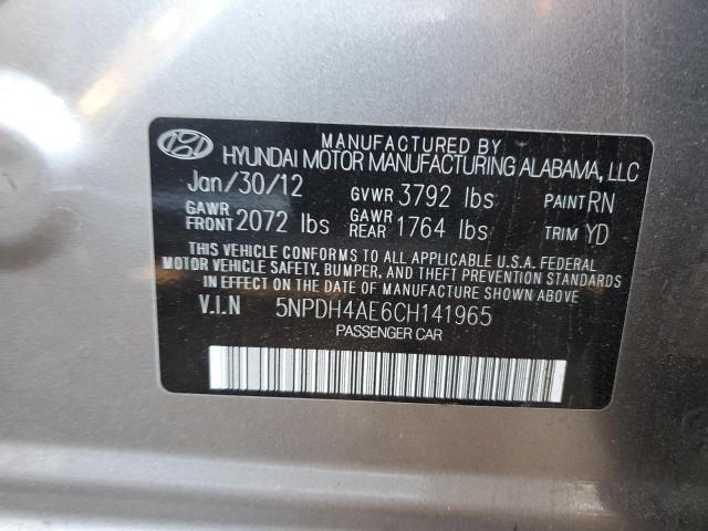 Photo 11 VIN: 5NPDH4AE6CH141965 - HYUNDAI ELANTRA GL 