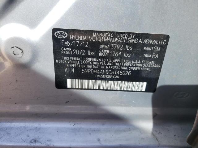 Photo 9 VIN: 5NPDH4AE6CH148026 - HYUNDAI ELANTRA GL 