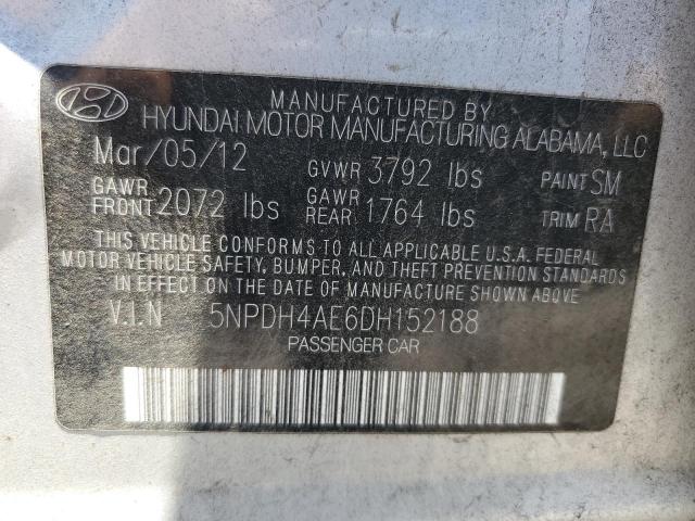 Photo 11 VIN: 5NPDH4AE6DH152188 - HYUNDAI ELANTRA 