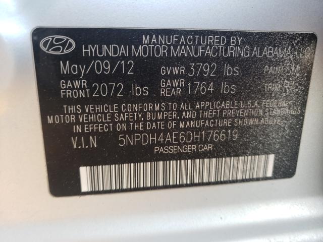 Photo 9 VIN: 5NPDH4AE6DH176619 - HYUNDAI ELANTRA GL 