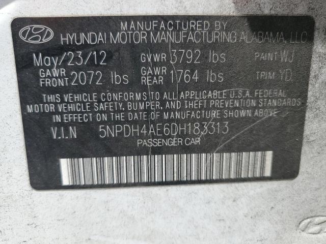 Photo 11 VIN: 5NPDH4AE6DH183313 - HYUNDAI ELANTRA 