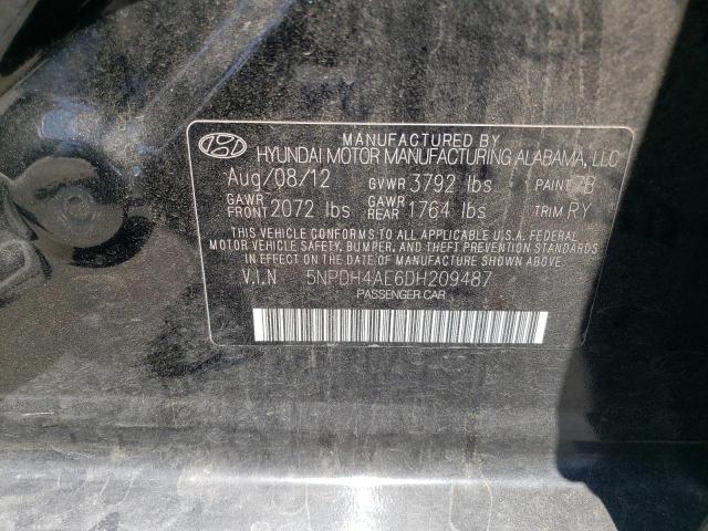 Photo 11 VIN: 5NPDH4AE6DH209487 - HYUNDAI ELANTRA 