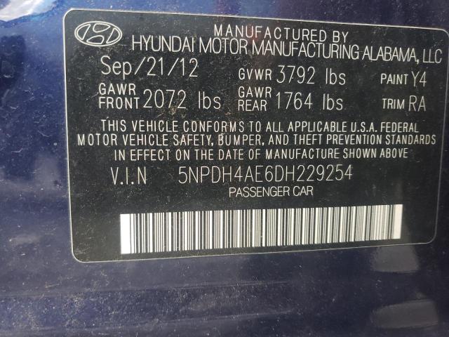 Photo 9 VIN: 5NPDH4AE6DH229254 - HYUNDAI ELANTRA GL 