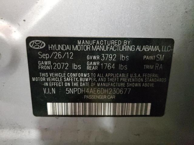 Photo 9 VIN: 5NPDH4AE6DH230677 - HYUNDAI ELANTRA GL 