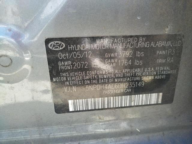 Photo 9 VIN: 5NPDH4AE6DH235149 - HYUNDAI ELANTRA 