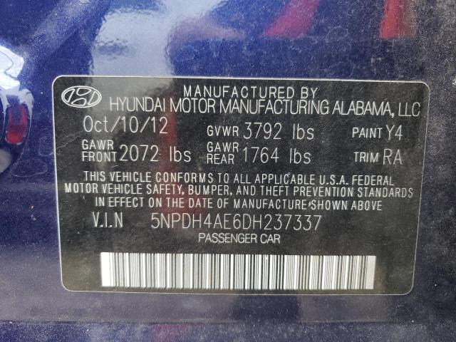 Photo 11 VIN: 5NPDH4AE6DH237337 - HYUNDAI ELANTRA 