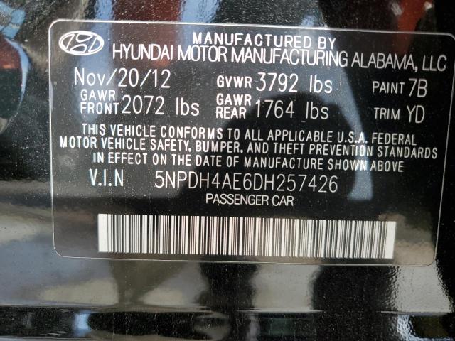 Photo 11 VIN: 5NPDH4AE6DH257426 - HYUNDAI ELANTRA 