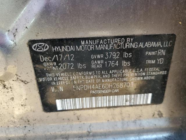 Photo 11 VIN: 5NPDH4AE6DH268703 - HYUNDAI ELANTRA 