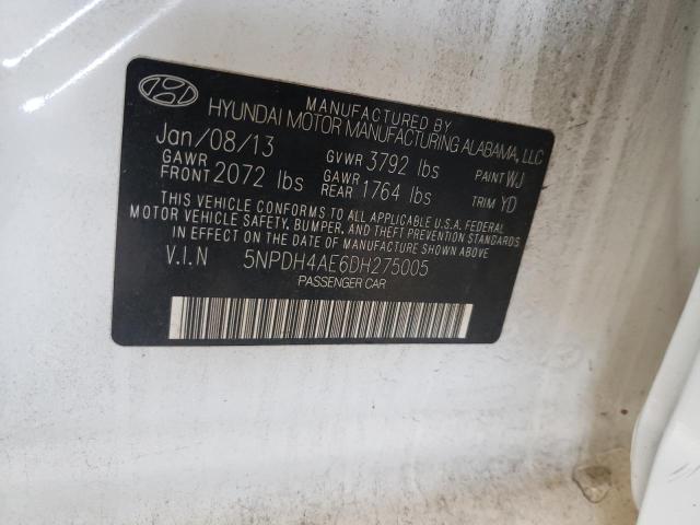 Photo 9 VIN: 5NPDH4AE6DH275005 - HYUNDAI ELANTRA GL 