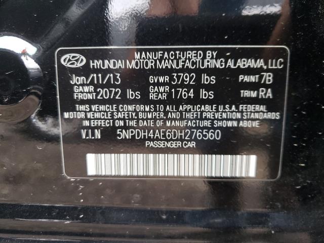 Photo 9 VIN: 5NPDH4AE6DH276560 - HYUNDAI ELANTRA GL 