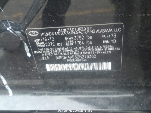 Photo 8 VIN: 5NPDH4AE6DH279300 - HYUNDAI ELANTRA 