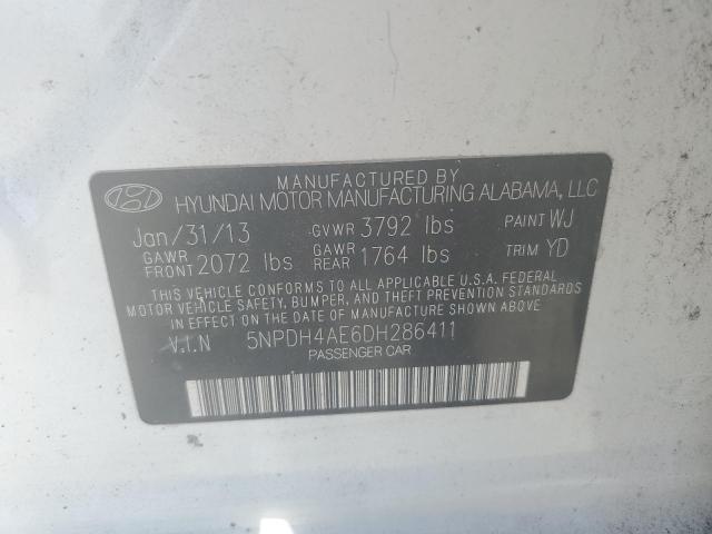 Photo 11 VIN: 5NPDH4AE6DH286411 - HYUNDAI ELANTRA GL 