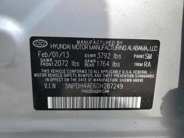 Photo 12 VIN: 5NPDH4AE6DH287249 - HYUNDAI ELANTRA 