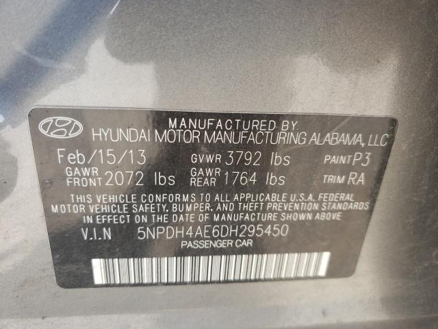 Photo 9 VIN: 5NPDH4AE6DH295450 - HYUNDAI ELANTRA GL 