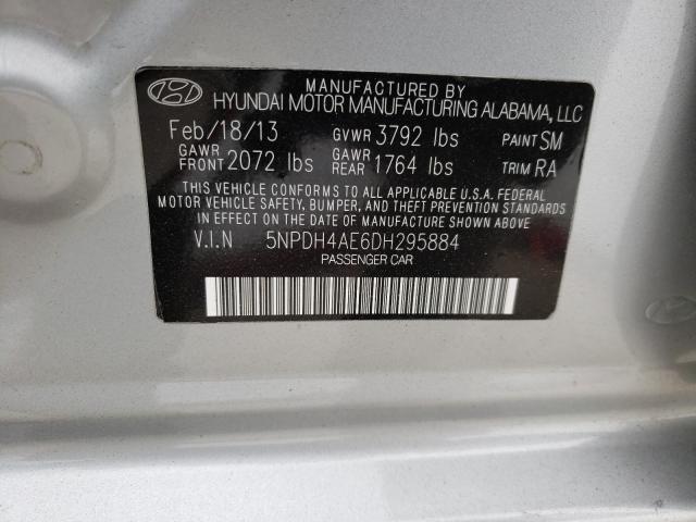 Photo 9 VIN: 5NPDH4AE6DH295884 - HYUNDAI ELANTRA GL 